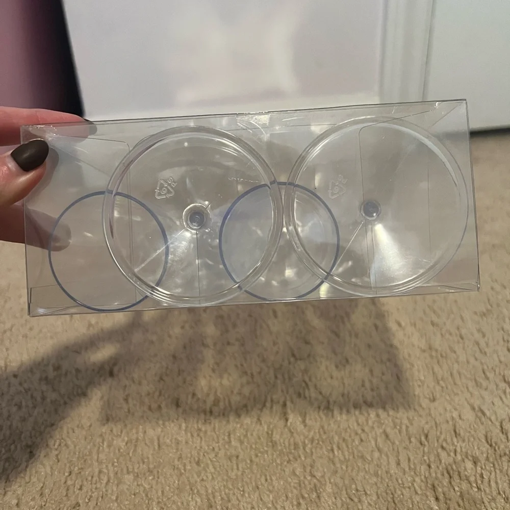 Champagne Flutes Set Clear Plastic