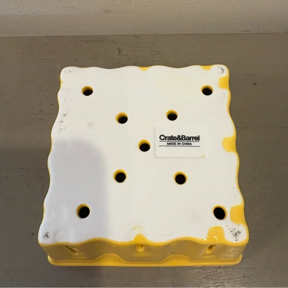Crate&Barrel bright yellow