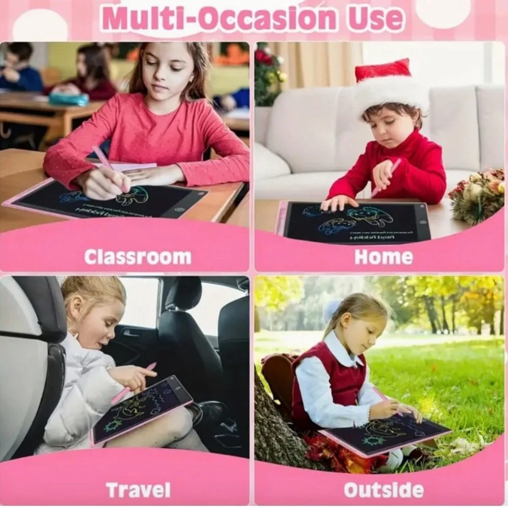 One 8.5” LCD Drawing Tablet for Kids with stylus