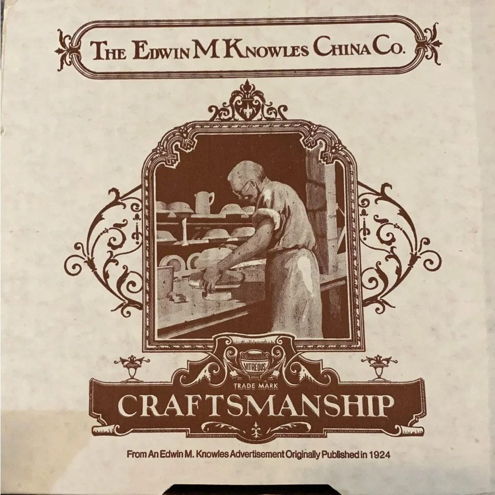 Edwin M Knowles white decorative