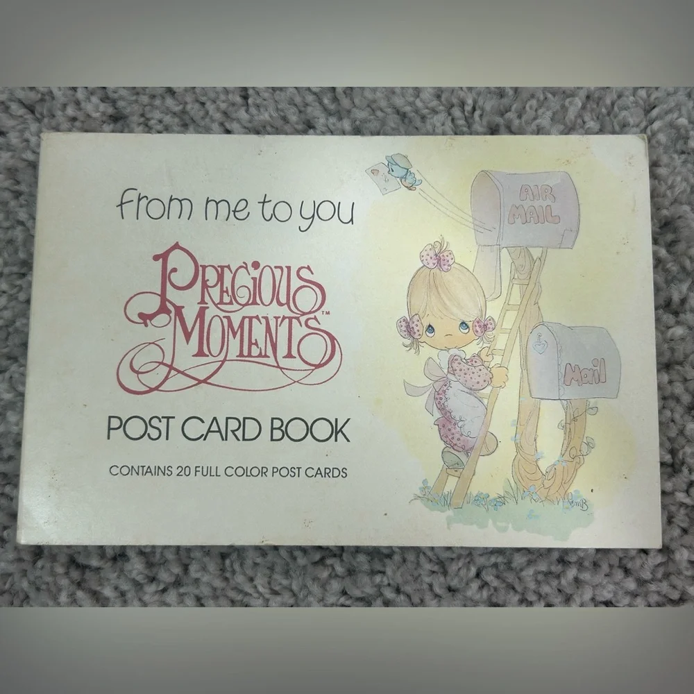 RARE VINTAGE 90s PRECIOUS MOMENTS Post Card Book