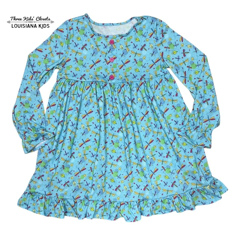 American Girl Wellie Wishers 6Y Fantastic Firefly Dragonfly Nightgown Pajamas