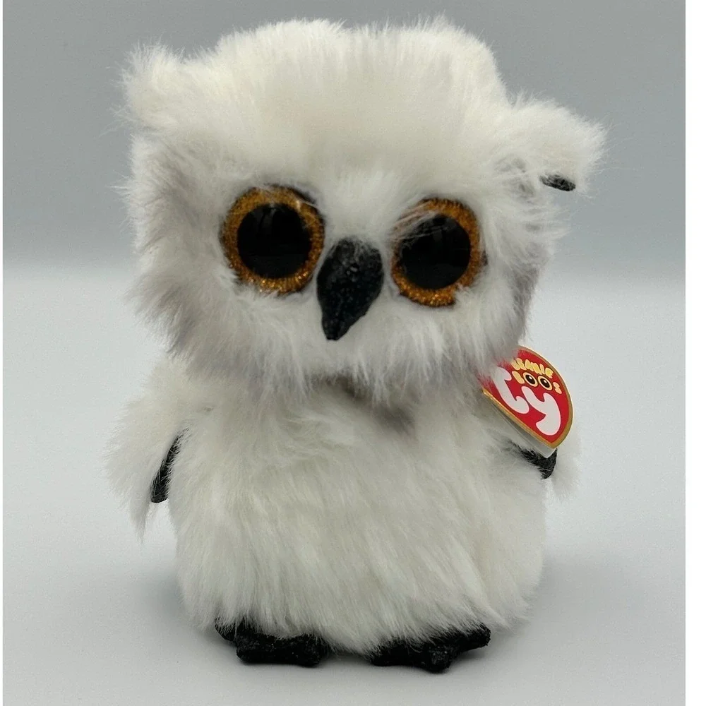Ty Beanie Boos Austin White Owl 6