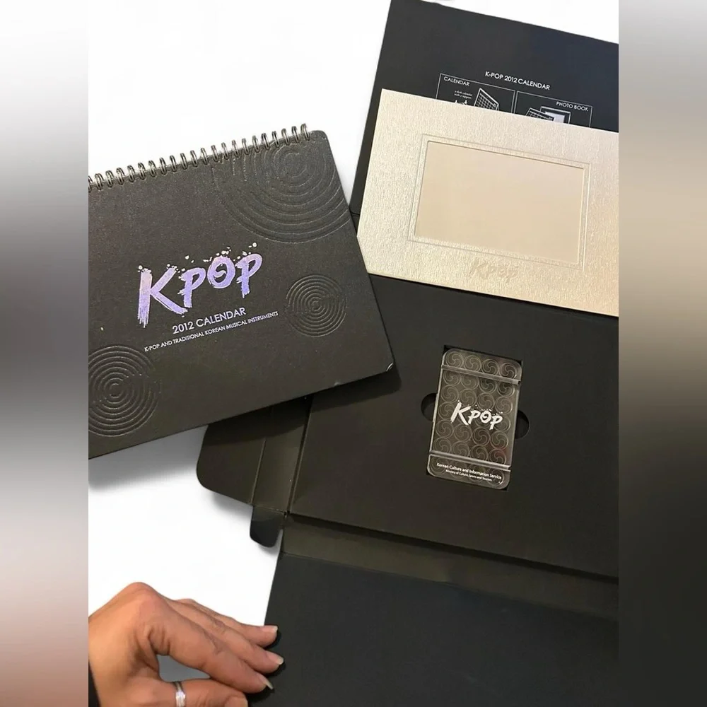 Official K-POP 2012 Calendar Set Photo Book Cards Korean Culture KOCIS