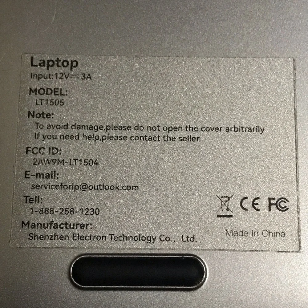 15.6” Laptop 8GB RAM 256GB Hard Drive Intel Celeron, KEYBOARD DOES NOT WORK