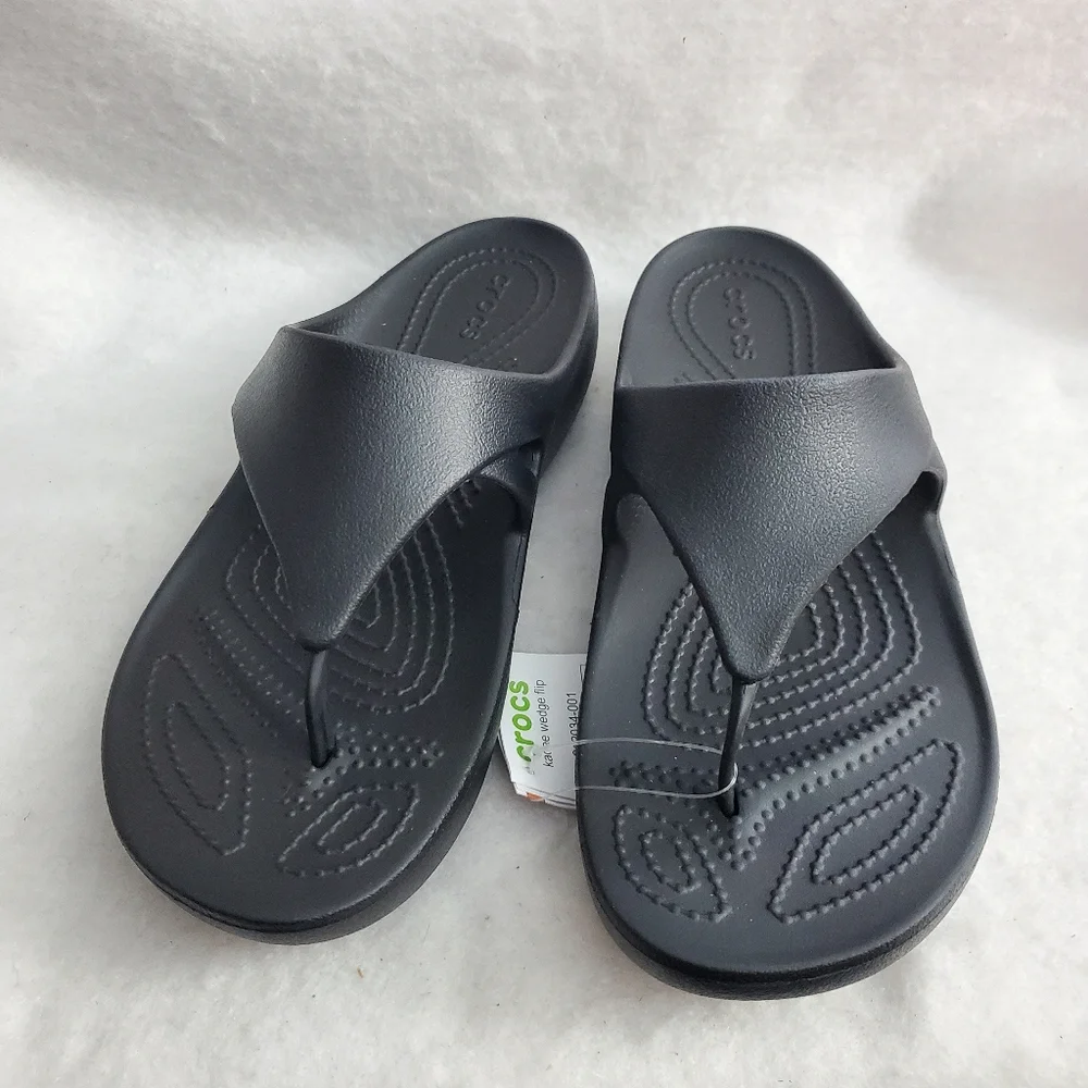 Crocs Kadee Wedge Flip Flop Size 7