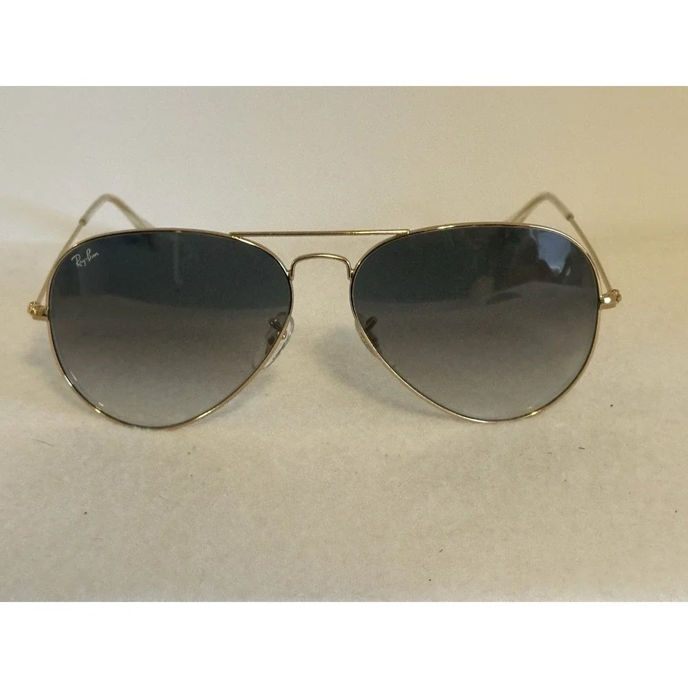 Ray-Ban Sunglasses RB3025 AVIATOR LARGE METAL 001/32 Gold Blue Gradient 62 mm