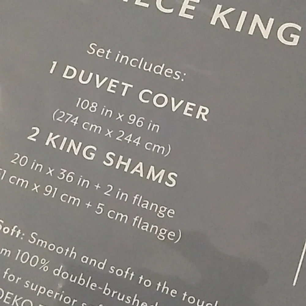 Kaycie Gray piece duvet
