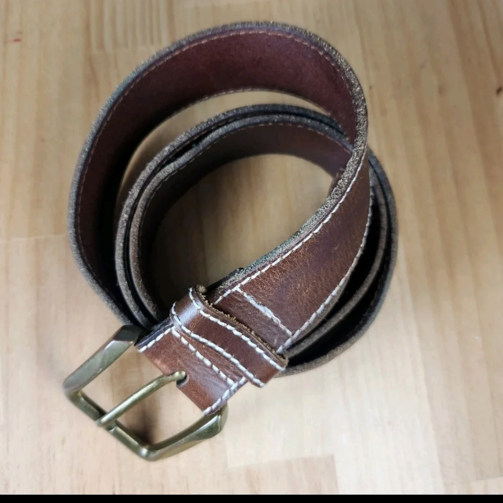 BED STU Shepherd Belt Men's Extra Large Brown Genuine Leather Tooled