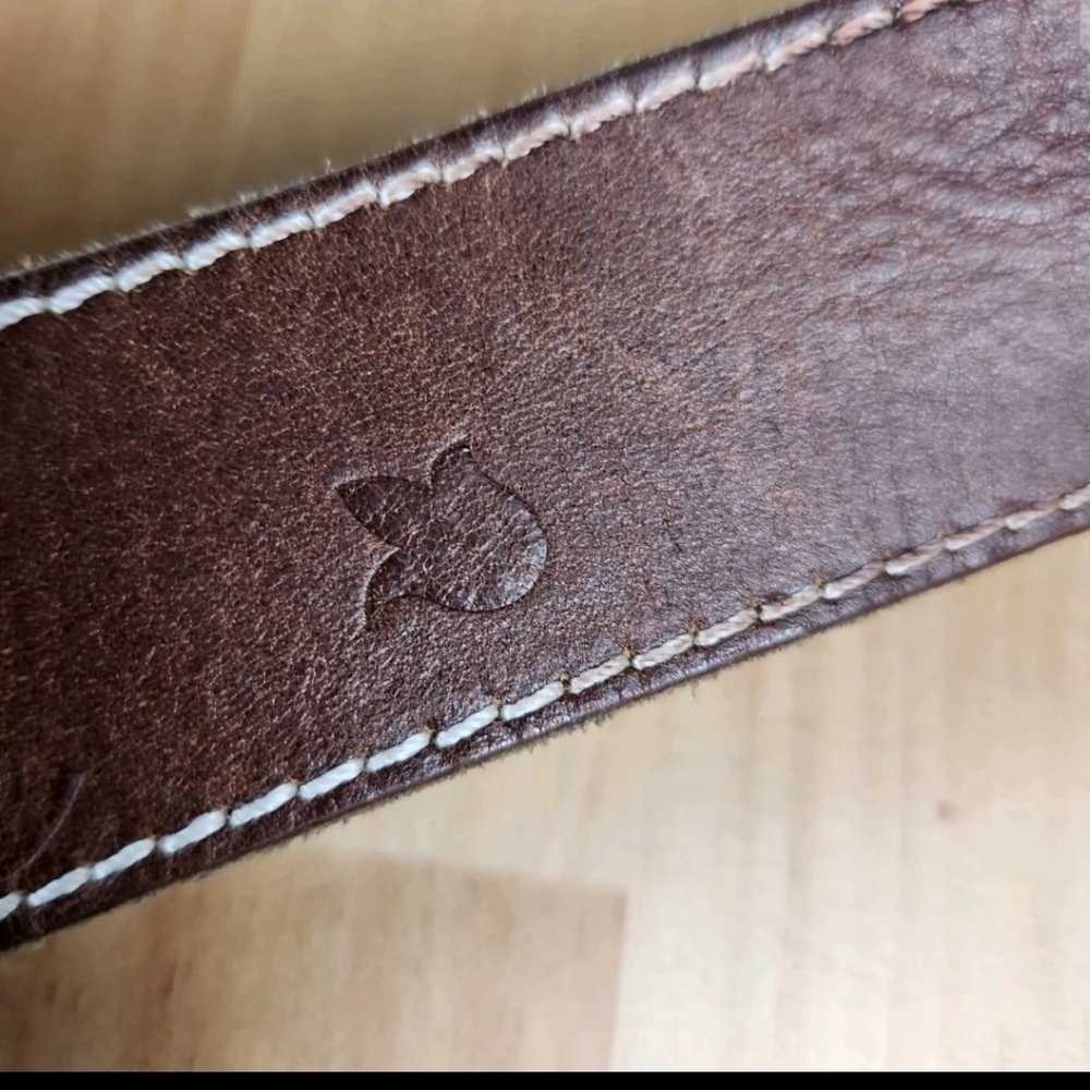 BED STU Shepherd Belt Men's Extra Large Brown Genuine Leather Tooled