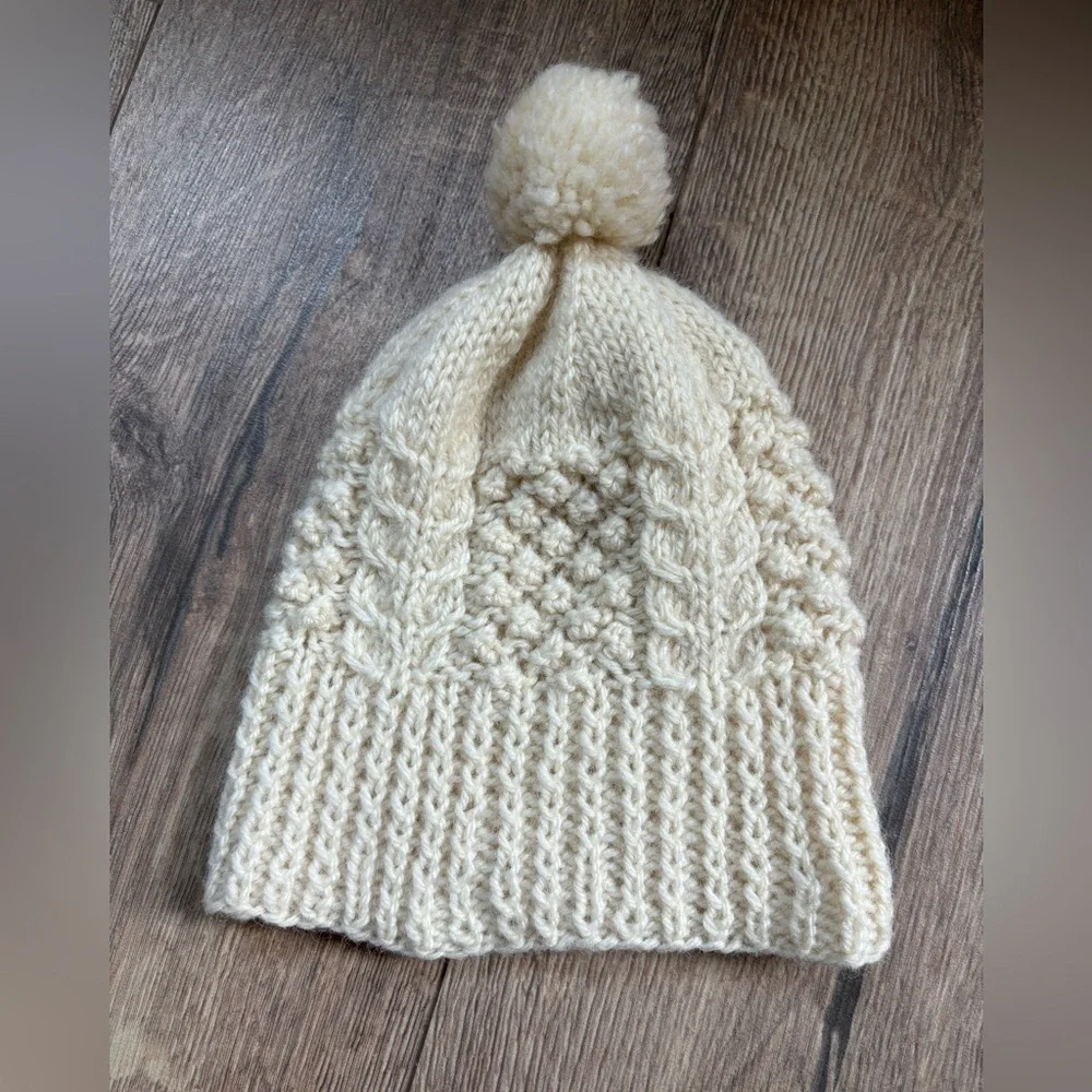 Hand knit purchase beanie