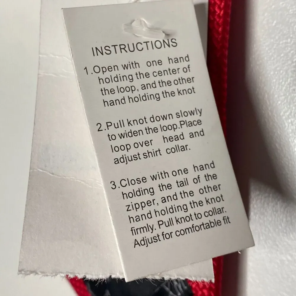 New Von Maur XMI Red Zip Neck Tie 11