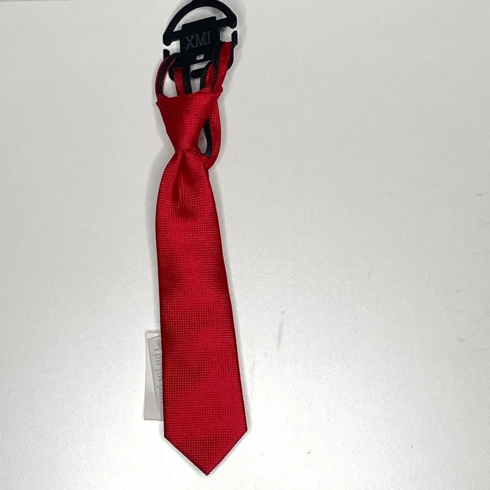 New Von Maur XMI Red Zip Neck Tie 11