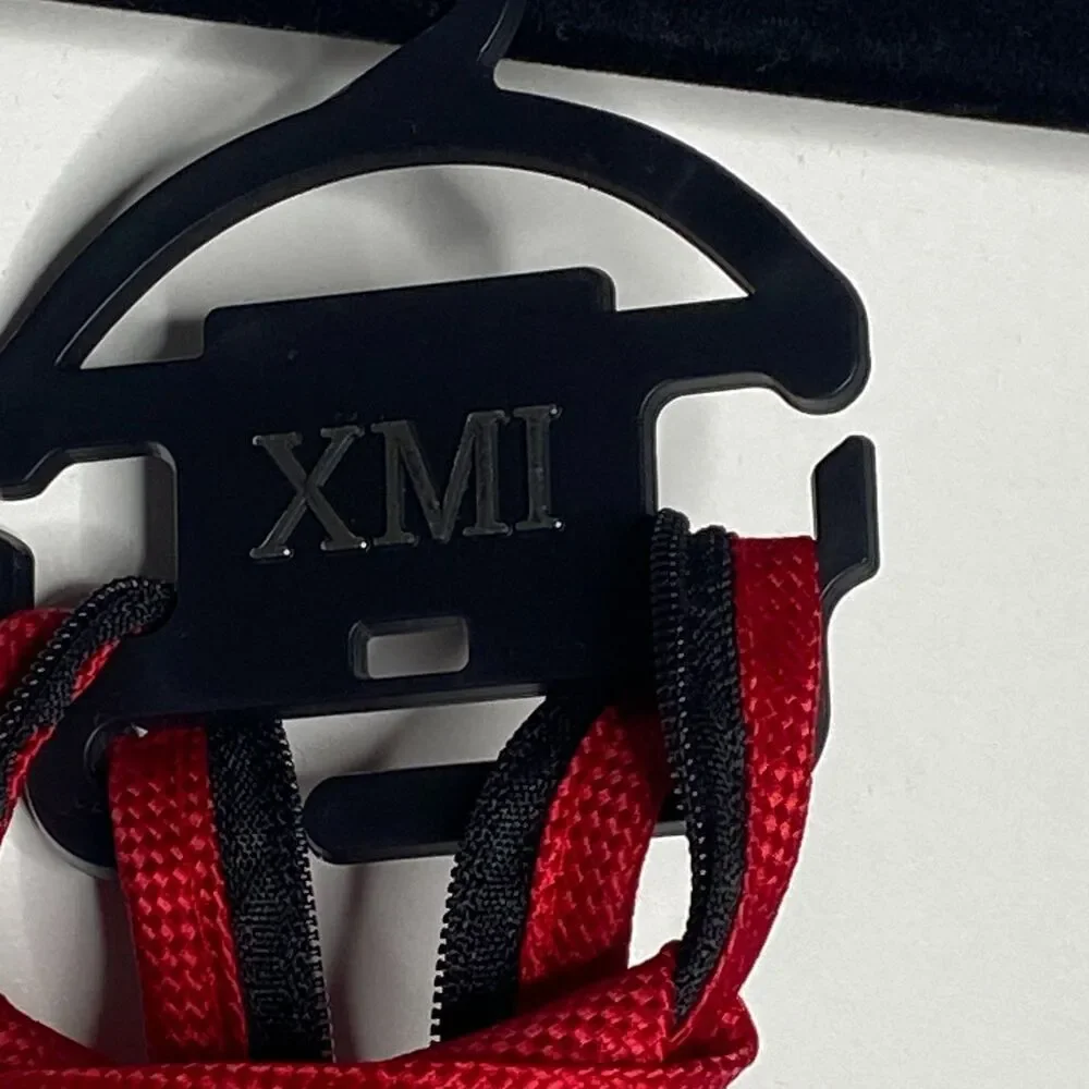 New Von Maur XMI Red Zip Neck Tie 11