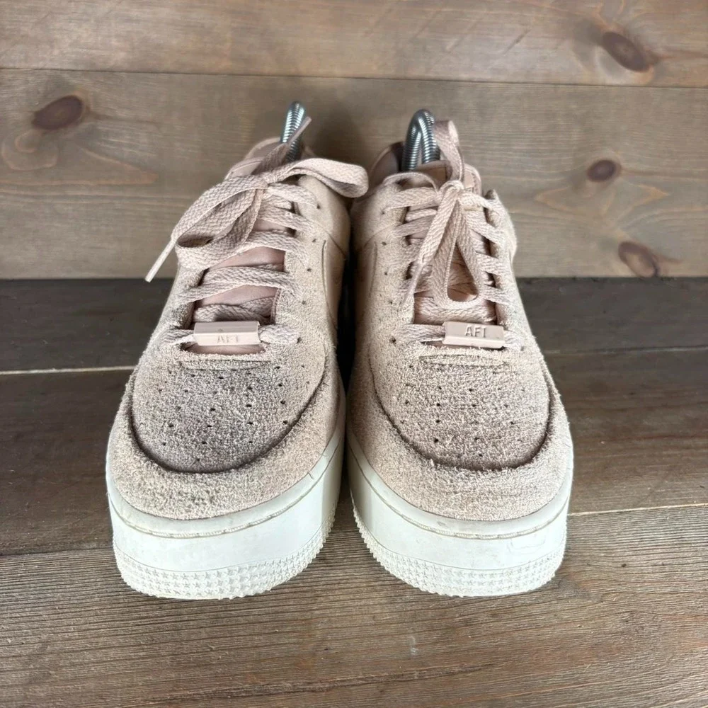 nike air force one sage womens size 9.5 shoes pink platform comfort sneakers