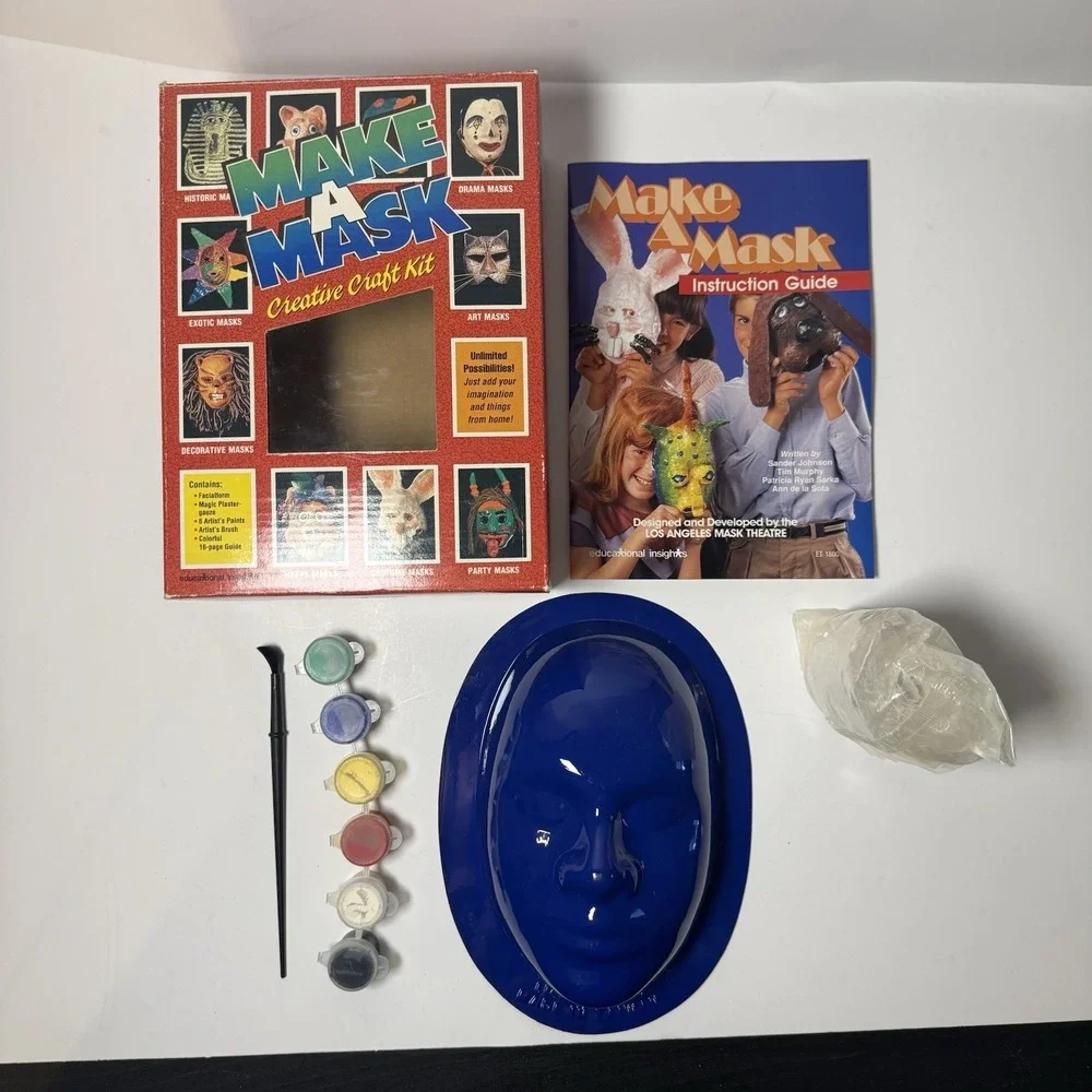 1979 Make a Mask Creative Craft Kit VINTAGE Halloween