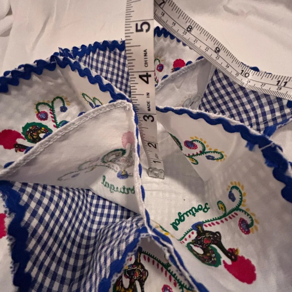 Handmade vibrant fabric