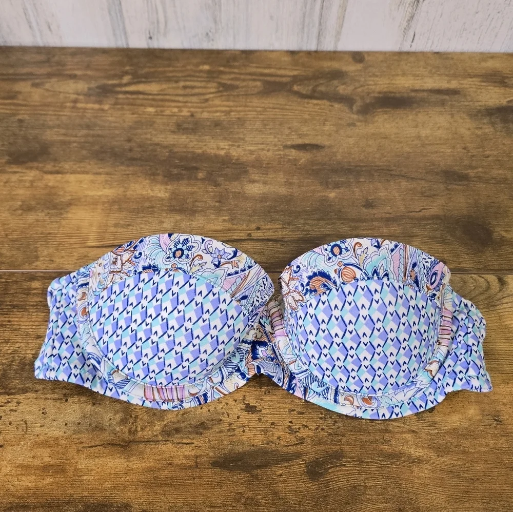 Victoria's secret VS colorful Patterned Bikini Top women's size 34B