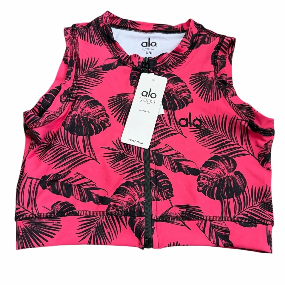 NWT Alo yoga Matching Set tropical Jungle Print Sample