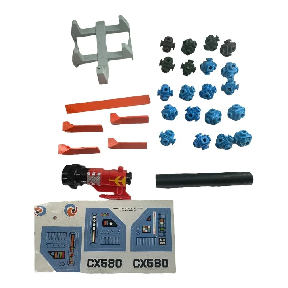 1984 Construx Fisher Price Large Lot of Parts & Pieces Replacement 64pc Vintage