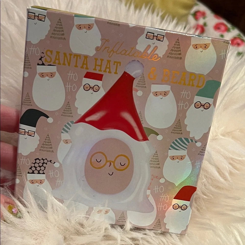 Paper Source Inflatable Santa Hat & Beard - Red and White