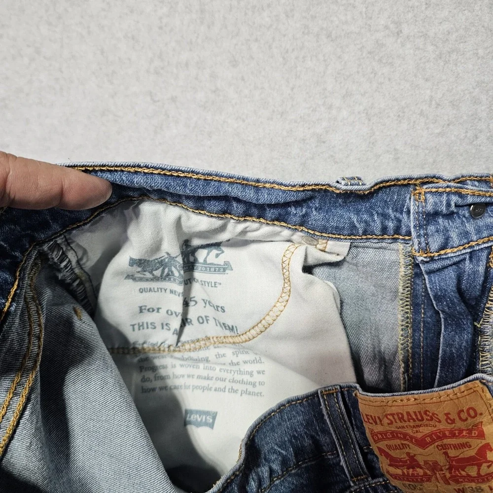Levis please blue denim