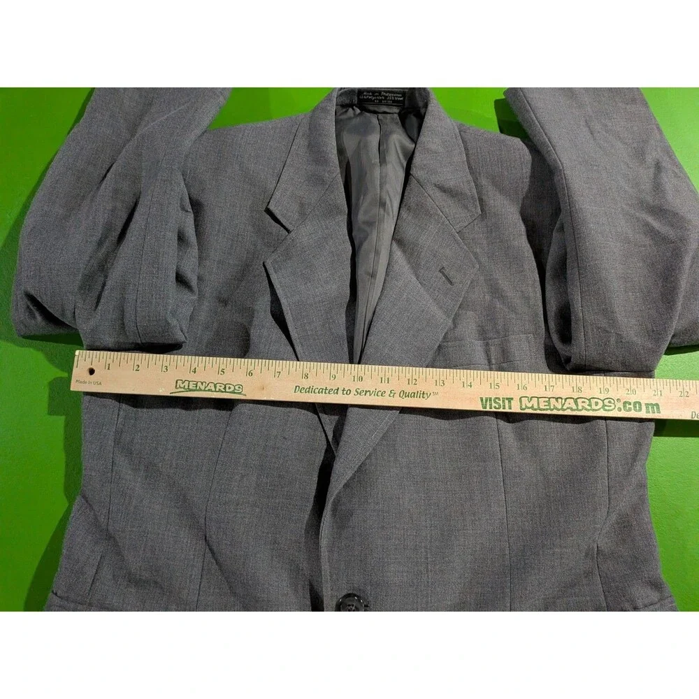 Foreman & Clark Suit, 2pc, Gray, Sz 42R (36 Pant) Wool Blend Men's Corpcore Prof