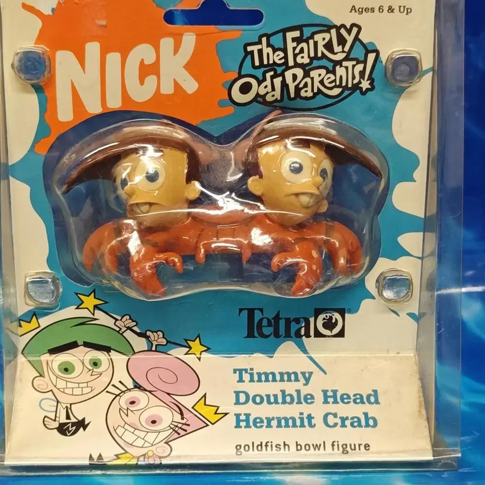 Fairly Odd Parents Nick Tetra Fish Tank Aquarium Decoration Timmy Hermit Crab