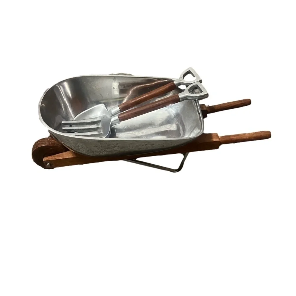 Godinger Wheelbarrow Salad Bowl & Servers,‎ Alternative Metal