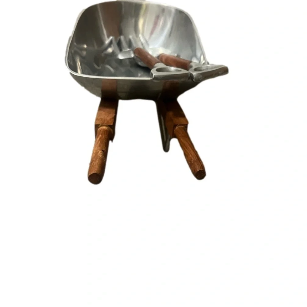Godinger Wheelbarrow Salad Bowl & Servers,‎ Alternative Metal