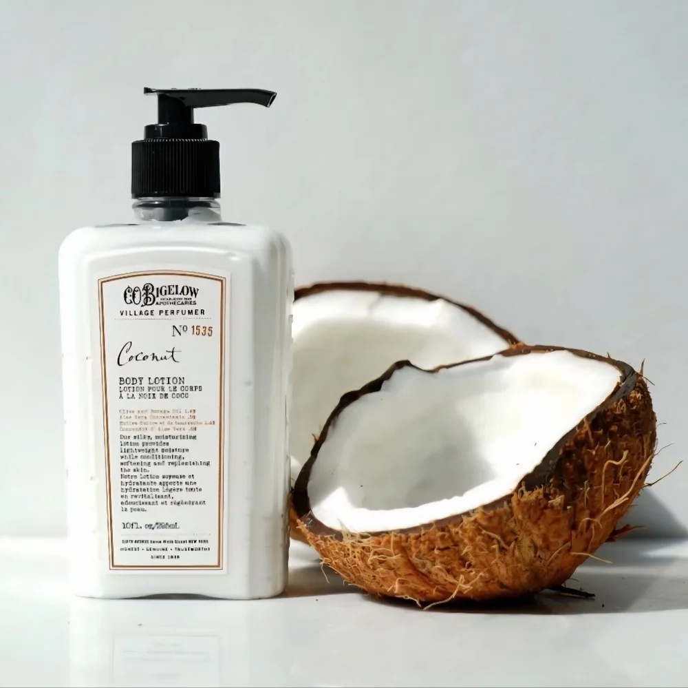 Village Perfumer - Coconut Body Care Duo - Apothecary Box, Retail $34.00 USD