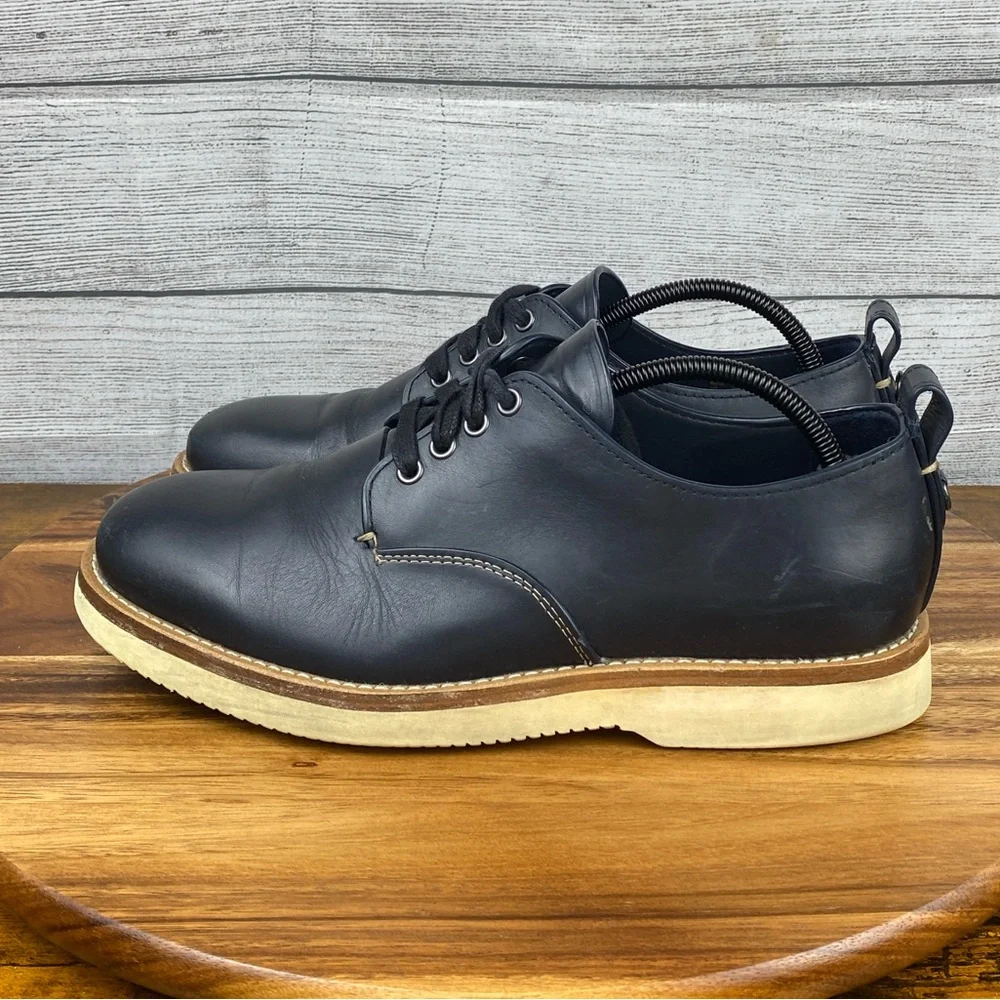 Coach Derby Lace Up Navy Blue Leather Shoes G1671 Men’s Size 10 D / EU 43