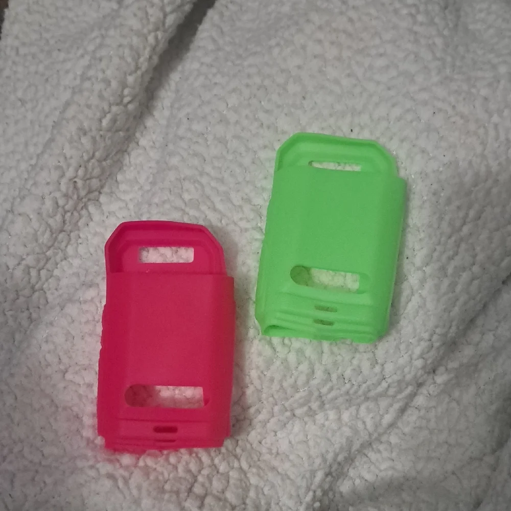 Rapid Radio Walkie Talkie Dual Pack Silicone Phone Cases - Pink and Green