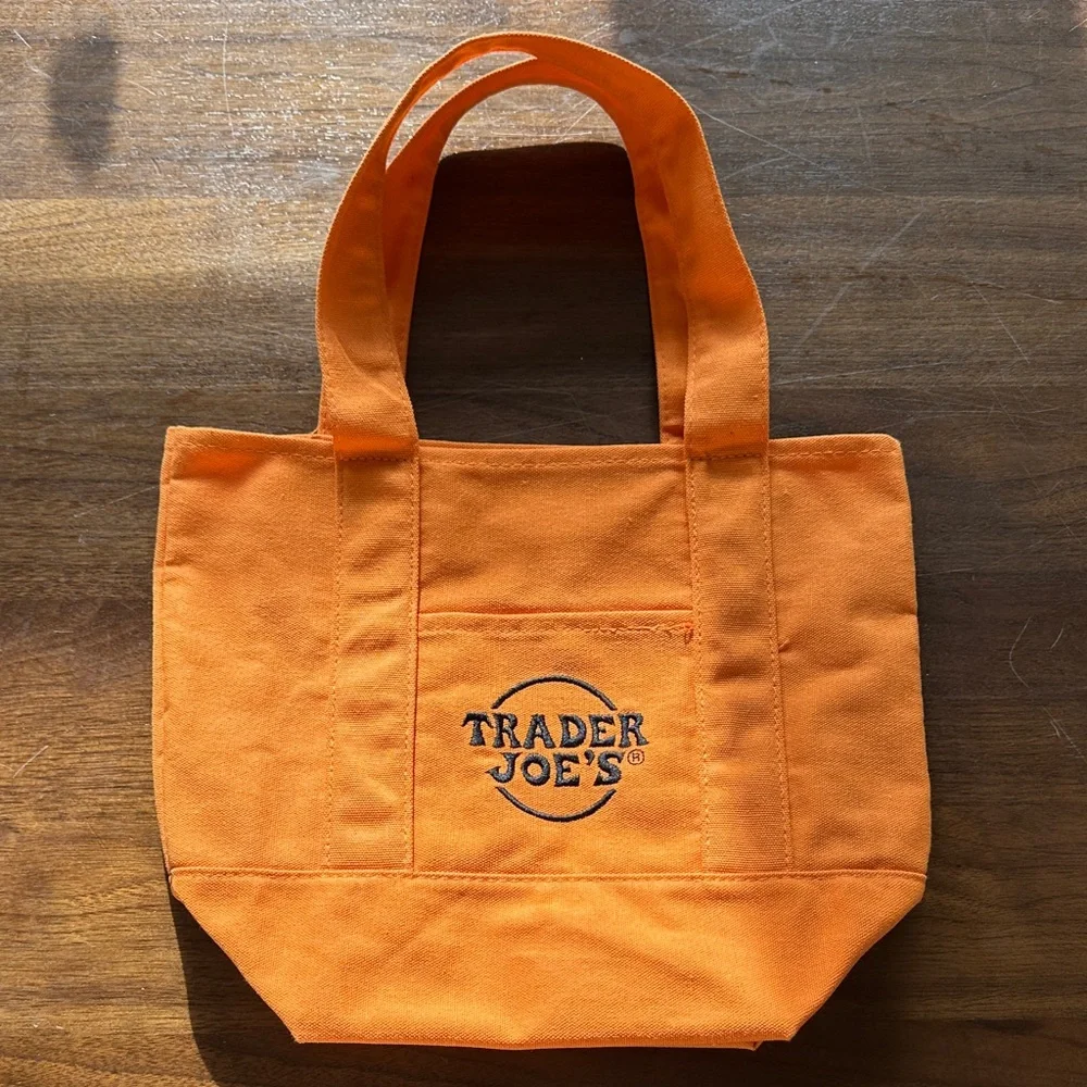 Trader Joe's Orange Tote Bag