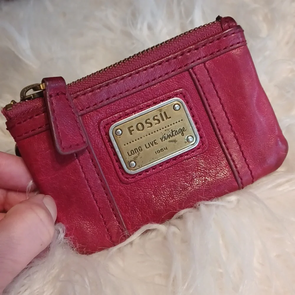 Fossil Lamb Leather ID HOLDER