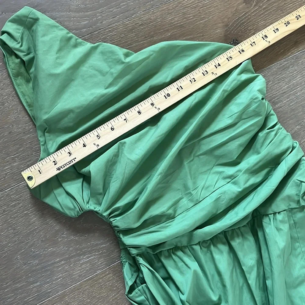 NWT Abercrombie & Fitch One-Shoulder Cutout Maxi Dress in Green size medium