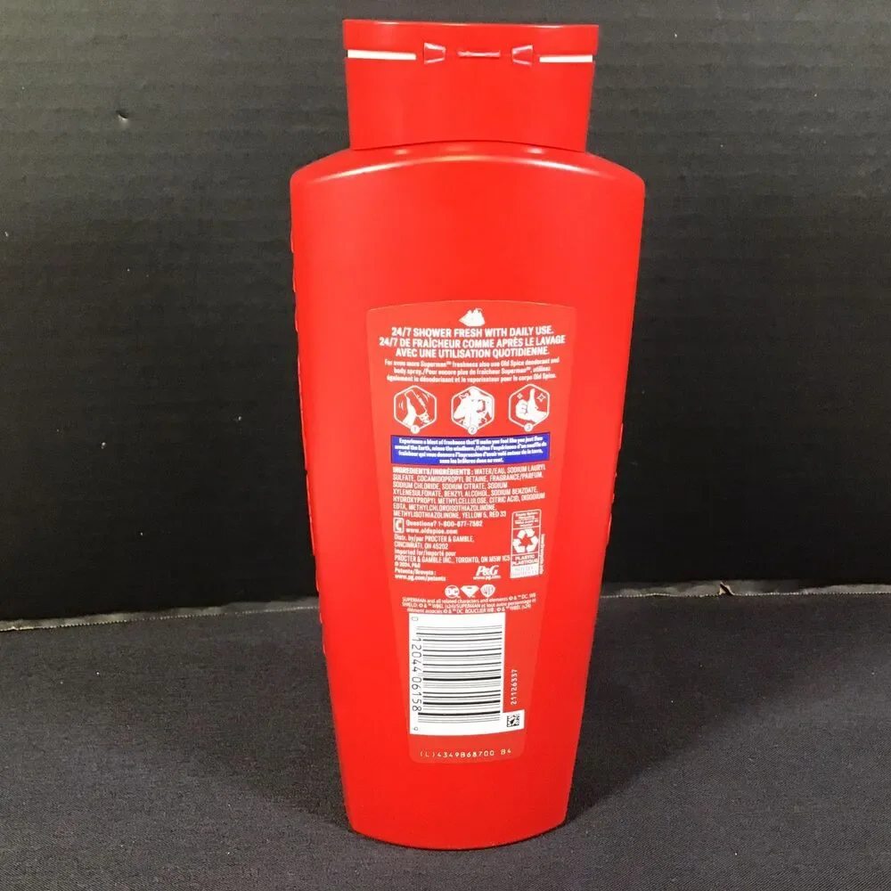 Old Spice Body Wash Limited Edition Superman Man Of Tomorrow Bright Citrus 24oz