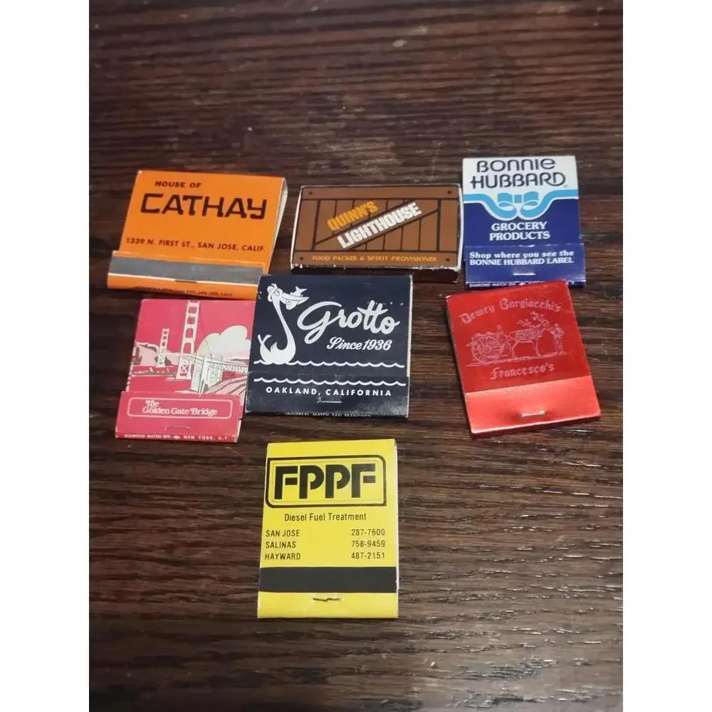Vintage Bay area matchbooks