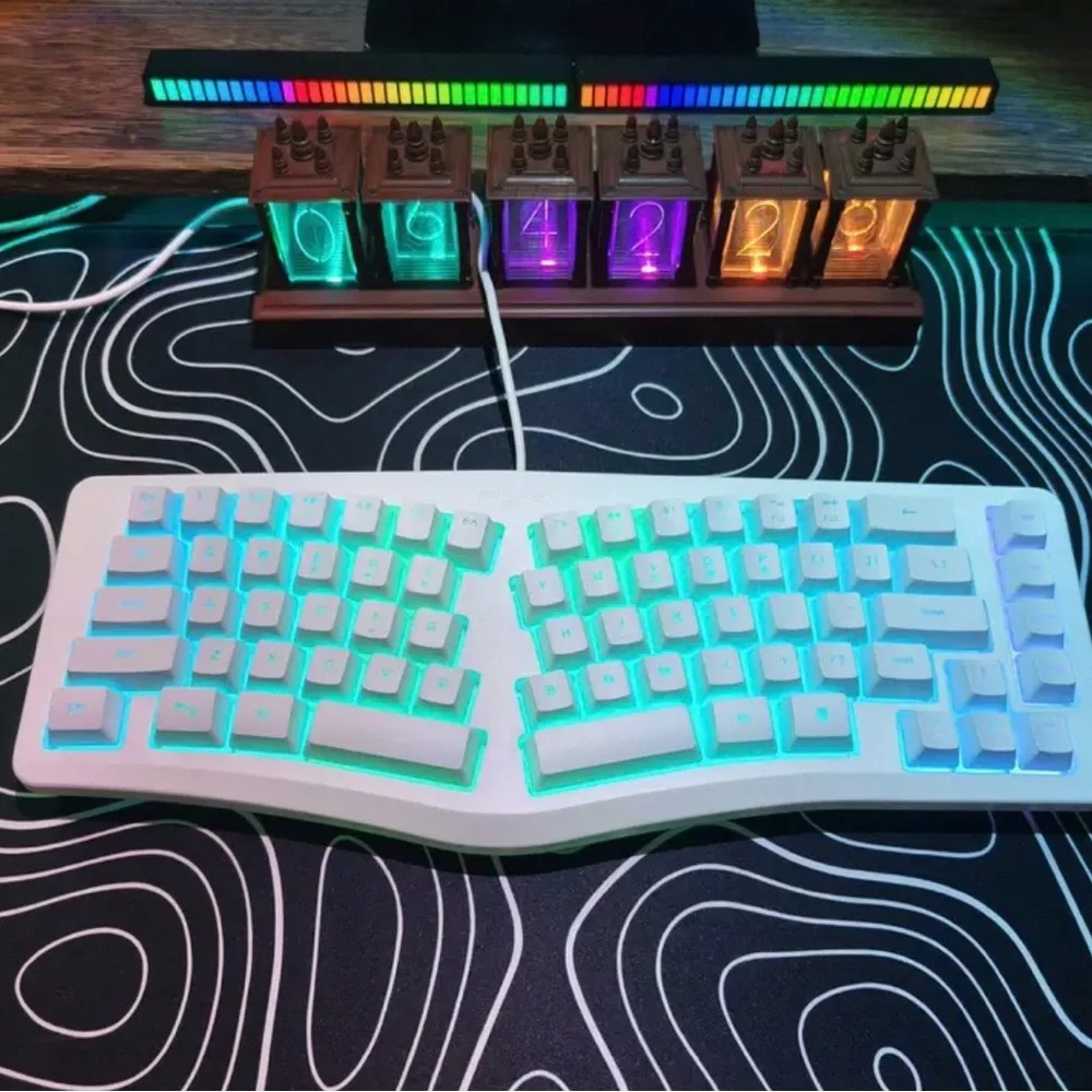 Ergonomic Rainbow Keyboard