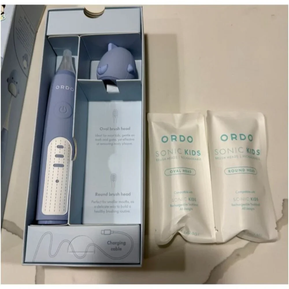 Squishmallows Ordo Sonic Kids Rechargeable Toothbrush Samir In Blue