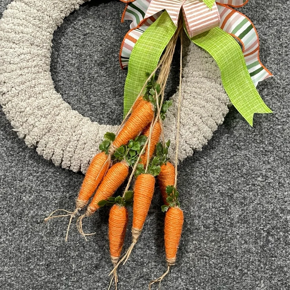 NWT Easter Bunny Wreath for Front Door