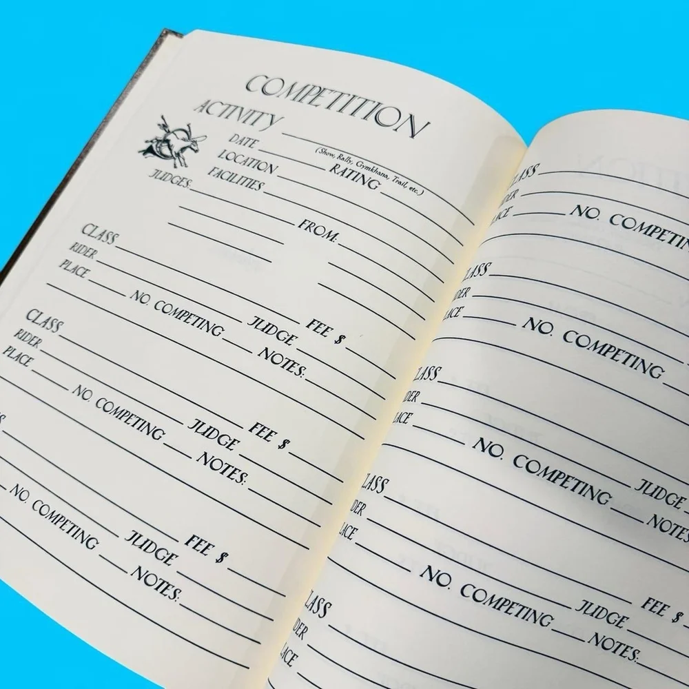 Unbranded horseman’s diary