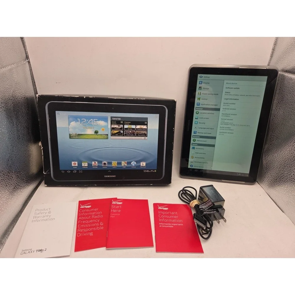 Samsung Galaxy Tab 2 SCH-1915 8GB, Wi-Fi, 10.1in - Titanium Silver FOR REPAIR