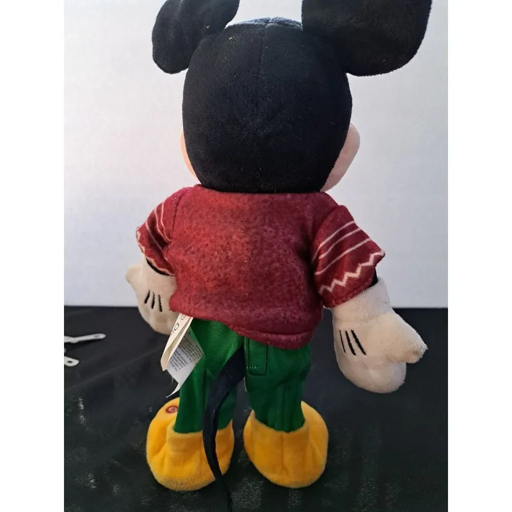 13 inch Disney Standing Plush Singing Mickey Mouse ‎ Christmas Sweater Gemmy