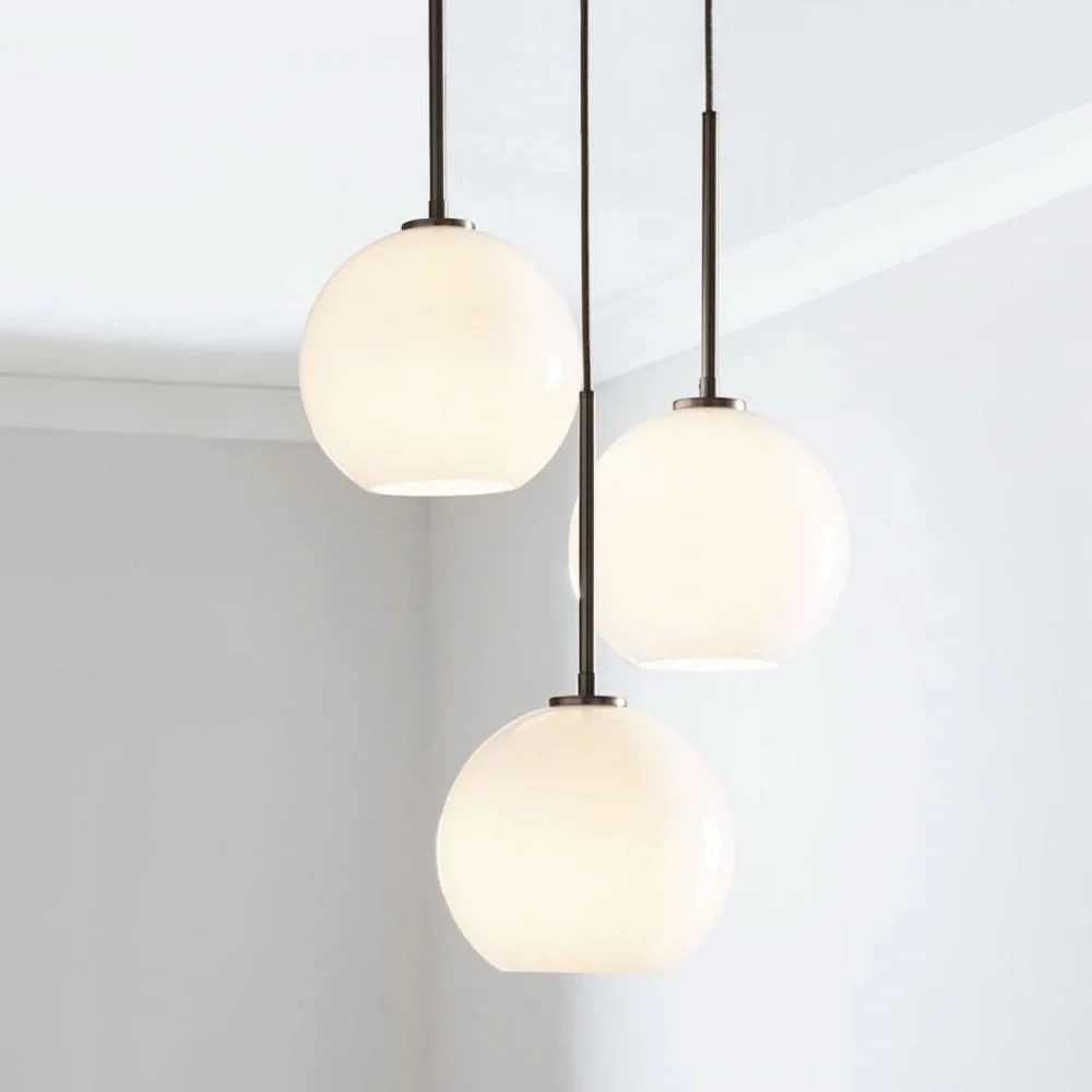 West Elm Antique Bronze Pendant Light
