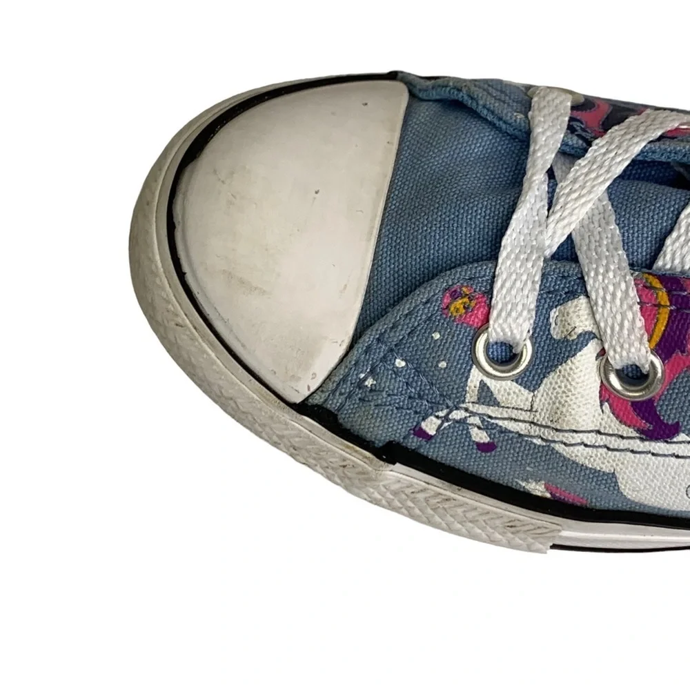 All Star Unicorn Converse Powder Blue High Top Girls Sneakers Size 3