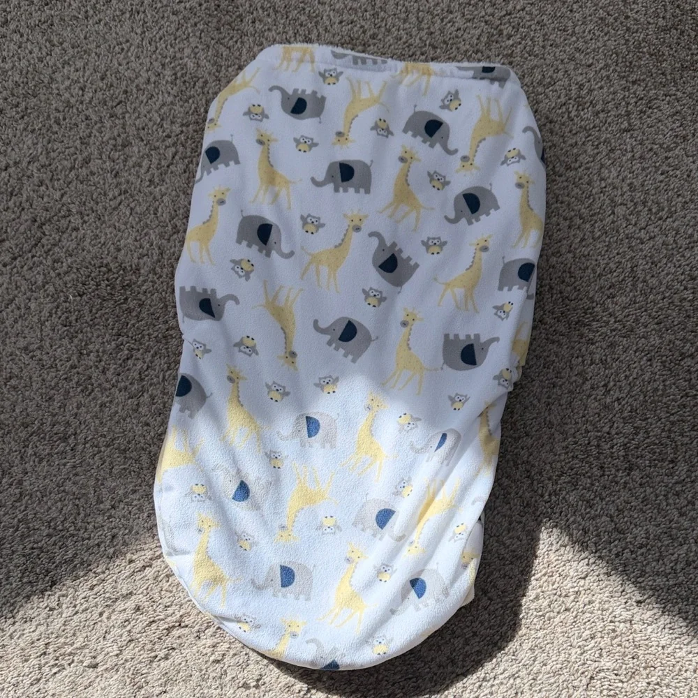 Petite L’amour— Animal Print Baby Swaddle Blanket