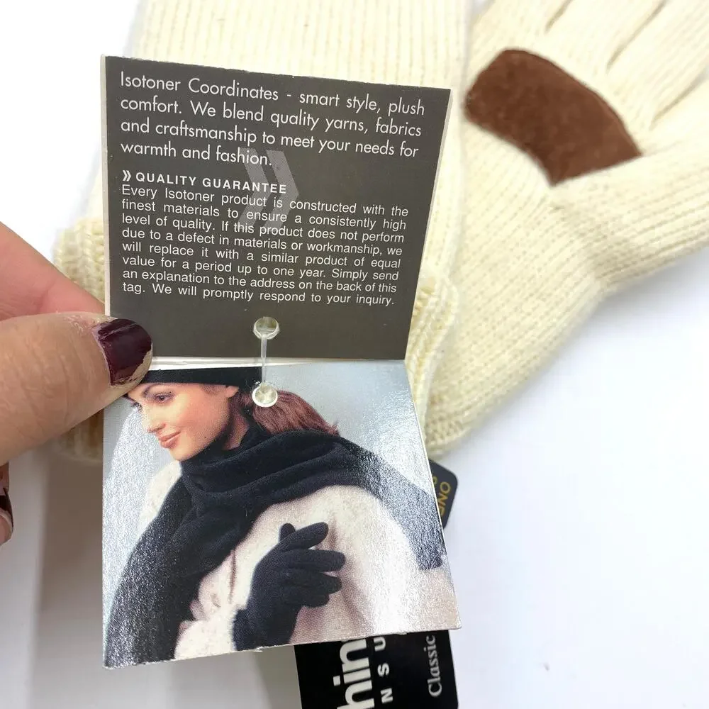 isotoner ivory knit