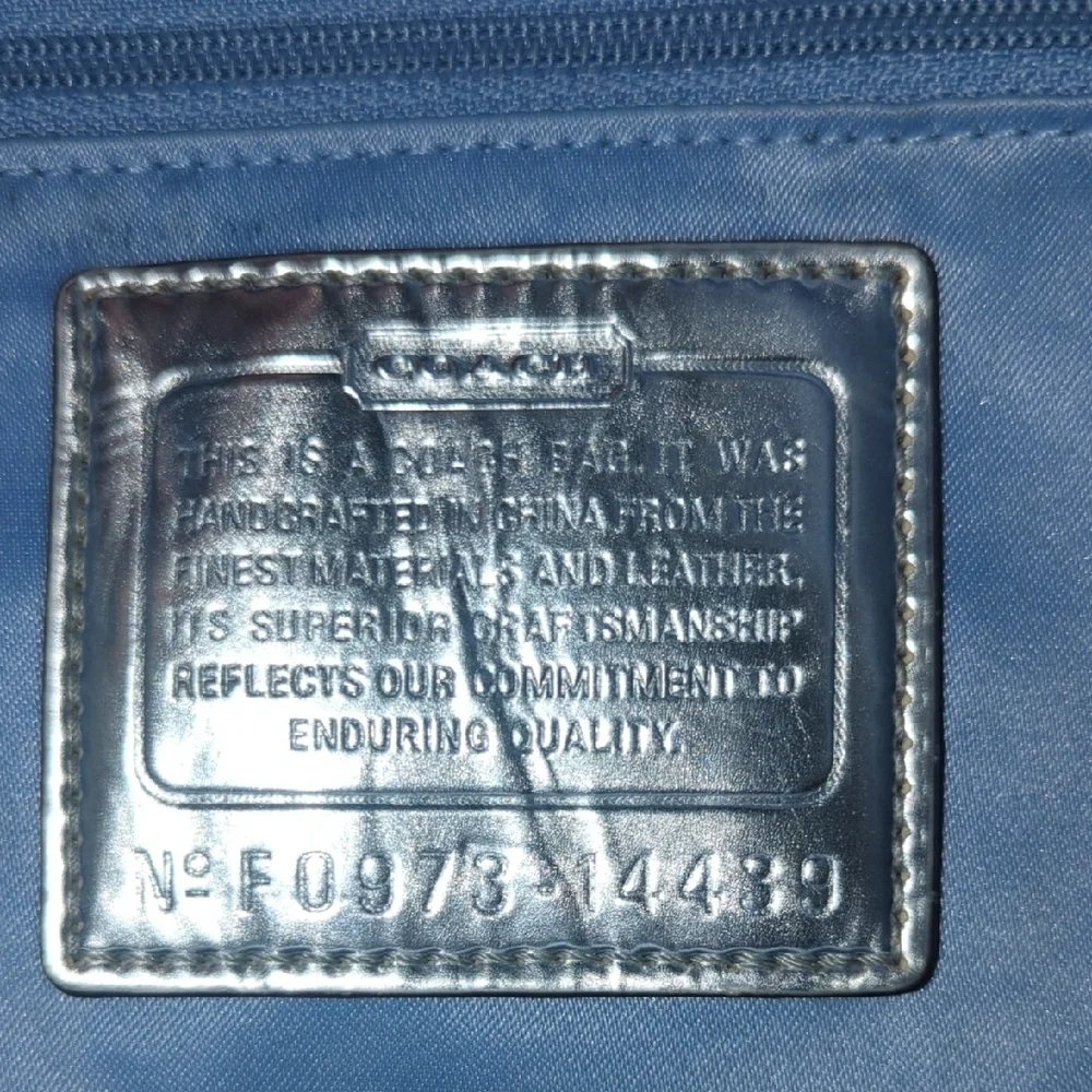 2009 Coach Poppy Cream and Gold Tote Bag