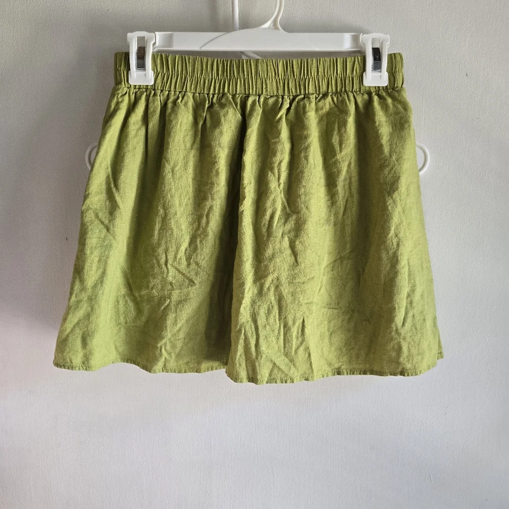 Kourt Linen Skort Medium Green